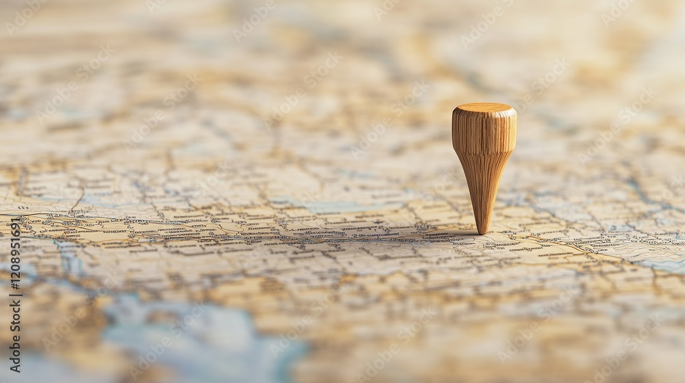 Poster map pointer pin