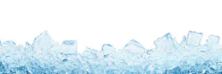 PNG Frozen Ice cubes border ice background blue.