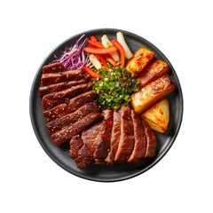 Galbi Served in a beautiful plate