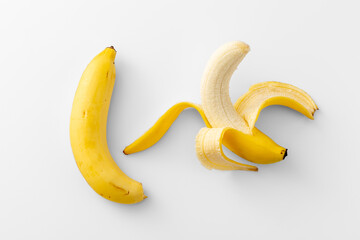 banana on white background © Supatinee