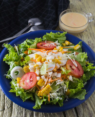 salad with vegetables and fruit