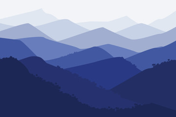 mountain scenery background with attractive colors