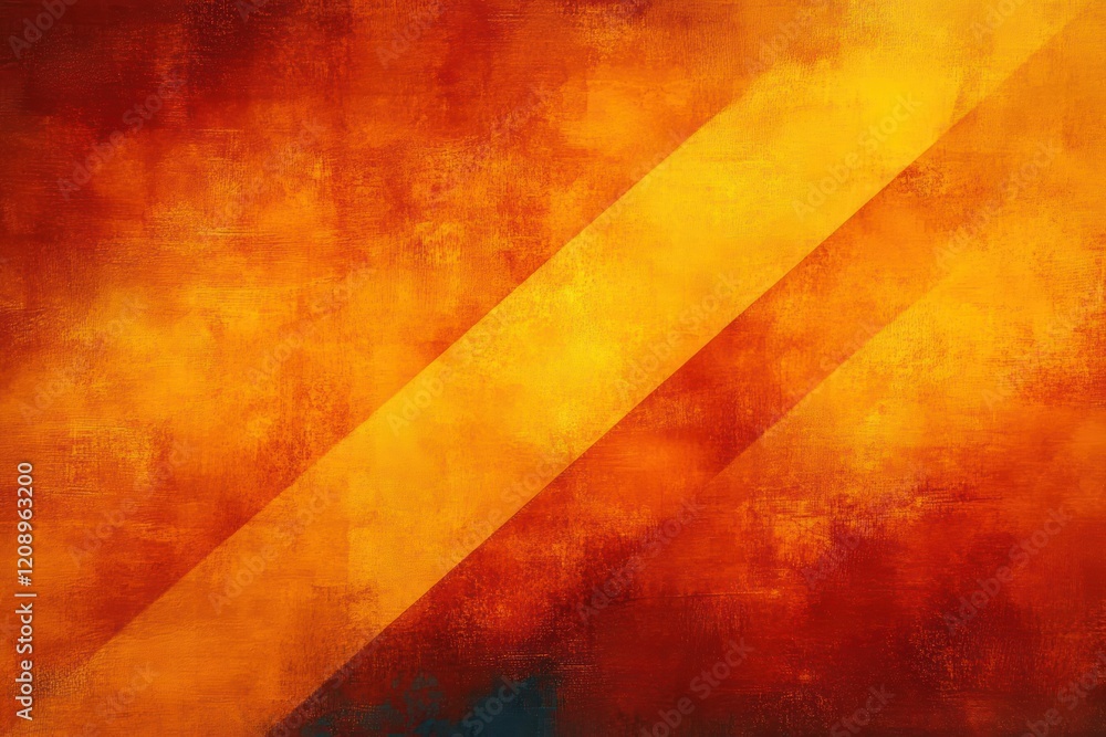 Poster abstract warm orange background pattern for autumn and fall with vintage texture in geometric design