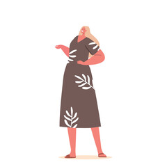 Woman With A Radiant Smile And A Welcoming Gesture, Exuding Warmth And Friendliness. Female Character