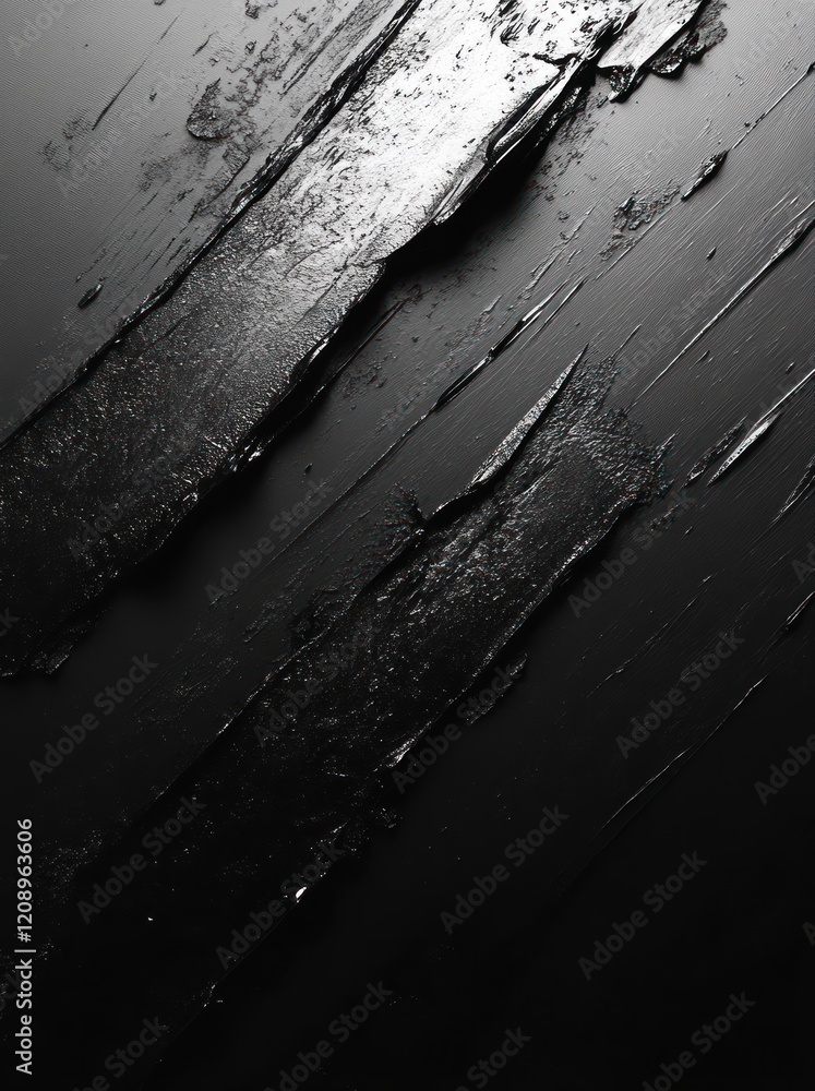 Leinwandbilder abstract black textured background with geometric triangle pattern minimalist design