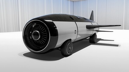 A side profile of a military jet, emphasizing its powerful engines and sharp wings, set against a clean white backdrop