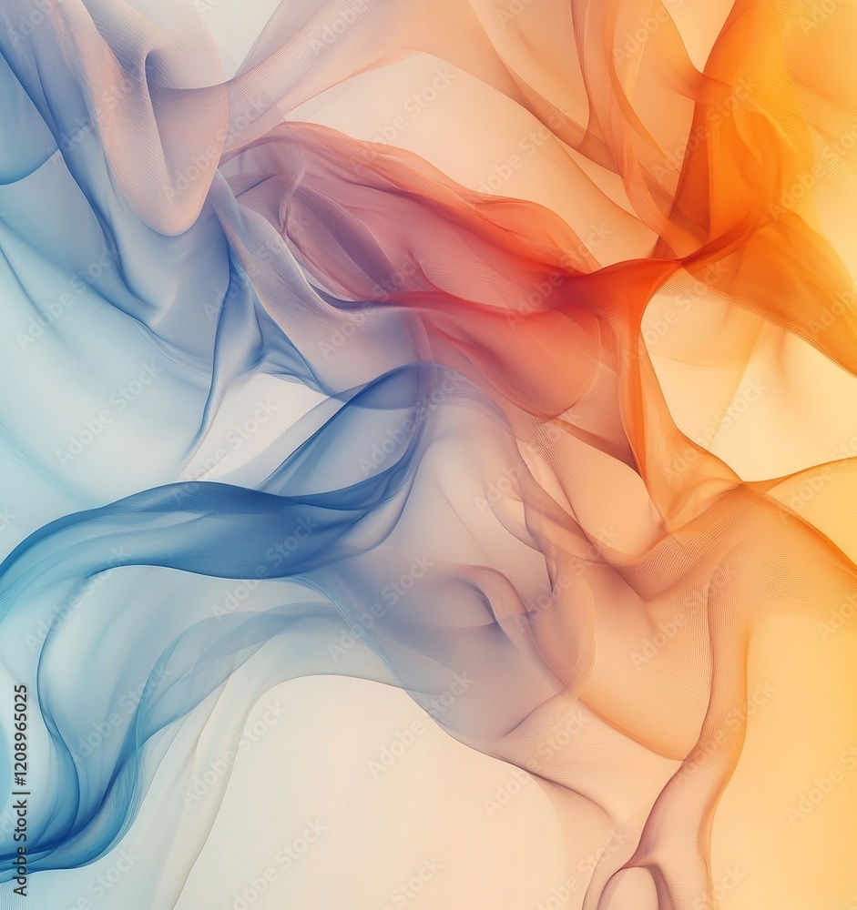 Poster modern art digital background with soft flow, generative ai