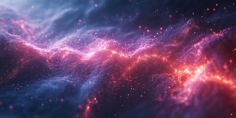 Fototapeta premium 3D Cosmic Fractal Abstract Digital Concept, Generative AI