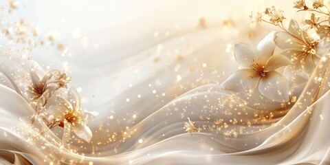 Delicate Light Digital Background with Elegant Design, Generative AI