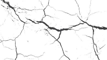 Texture soil dry crack background pattern. black and white vintage of cracked concrete scribble effect.	