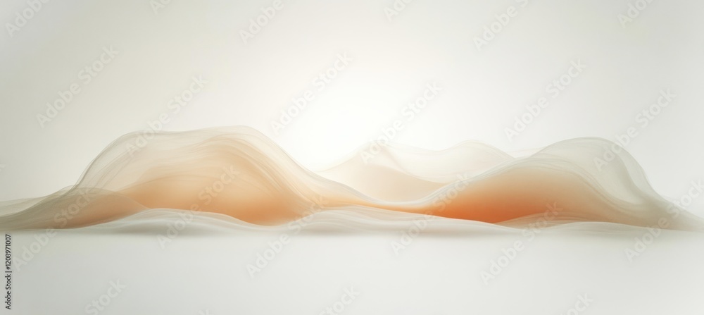 Poster minimalist soft focus gradient background with light cream beige texture and serene atmosphere
