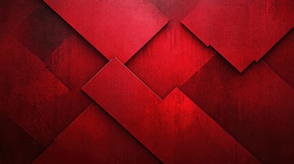 Abstract Red and White Geometric Shapes Modern Minimalism Background for Christmas and Holiday Designs