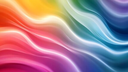 Obraz premium Abstract Colorful Waves Flowing Seamlessly Across Background