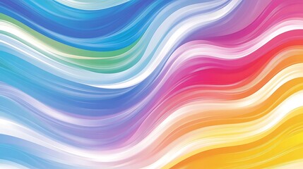 Obraz premium Abstract Colorful Wavy Lines Gradient Design