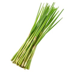 Obraz premium Green Lemongrass isolated on white background