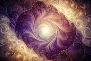 Fototapeta premium Cream Purple Gradient Background, Artistic Abstract Wallpaper, Digital Art, Fantasy Backdrop, Smooth Texture, Swirl Design, Beautiful Background Image