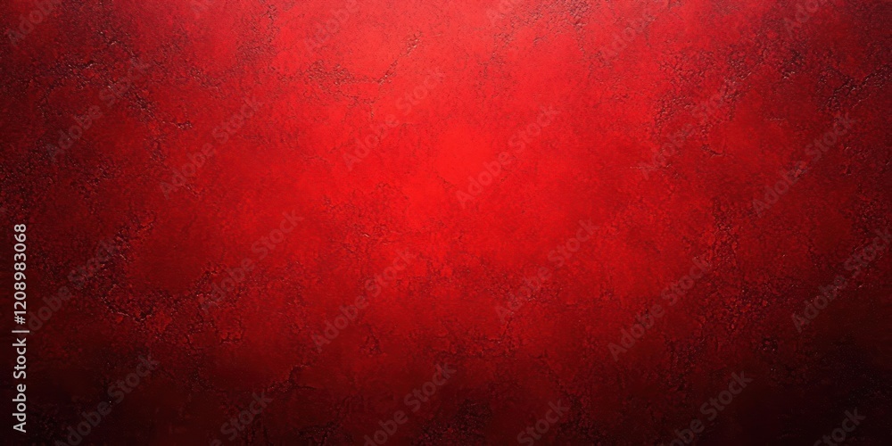 Poster red abstract textured background with vintage grunge pattern and elegant vignette border for holiday