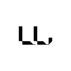 LL monogram logo design letter text name symbol monochrome logotype alphabet character simple logo