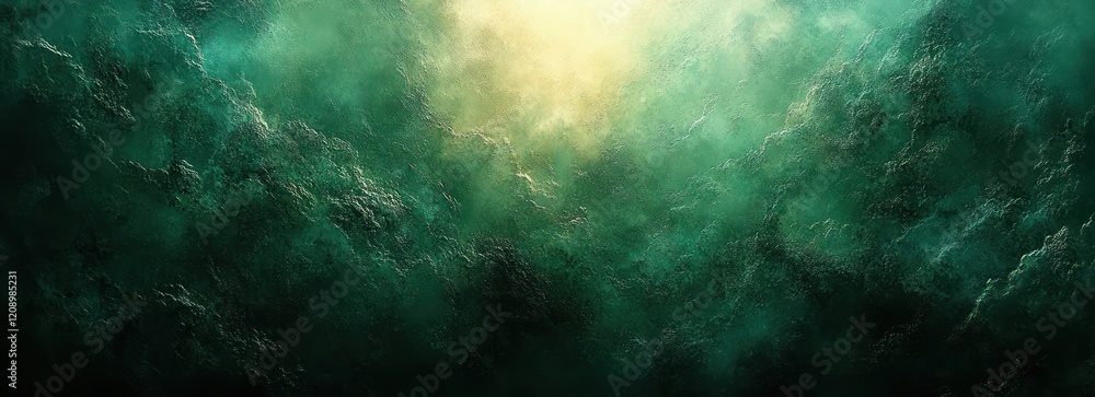 Poster elegant deep green abstract background with vintage texture and soft lighting