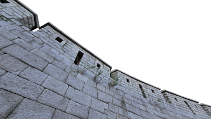 한국 전통 건축양식 성벽 백그라운드