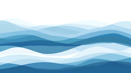 Fototapeta premium Abstract Blue Wave Pattern Background Design