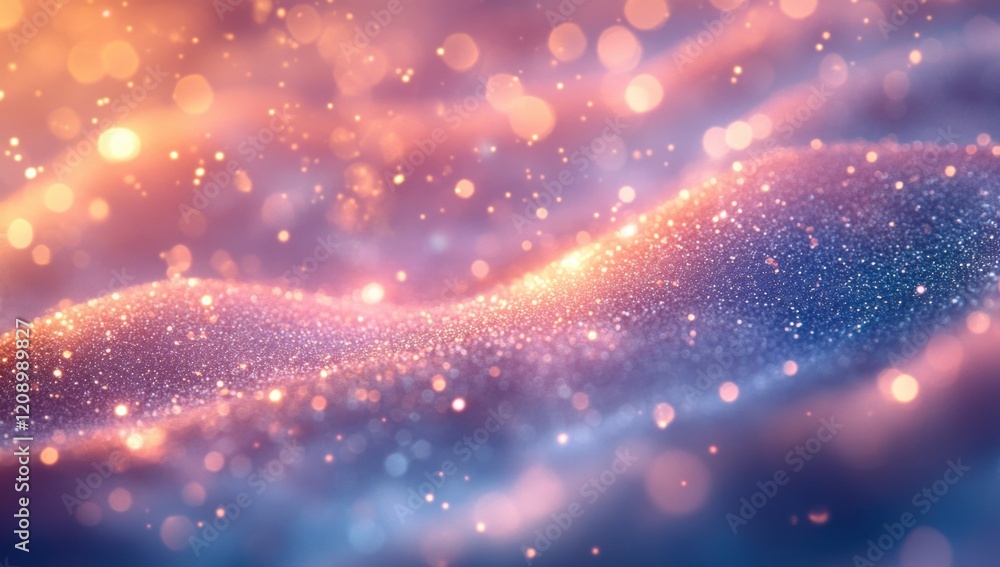 Aufkleber sparkling glitter abstract background: a mesmerizing display of shimmering particles, creating a dre