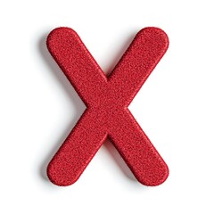 Obraz premium A vibrant red foam letter 