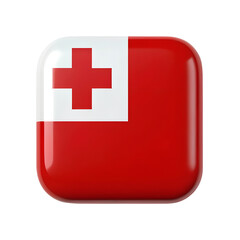 Fototapeta premium Tonga flag in Rounded Square icon