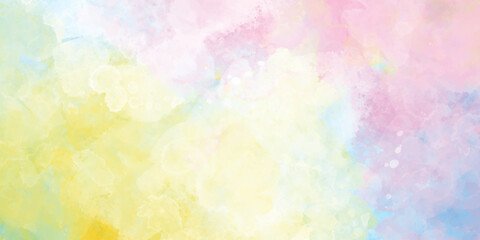 Multicolored background in watercolor, colorful watercolor background texture