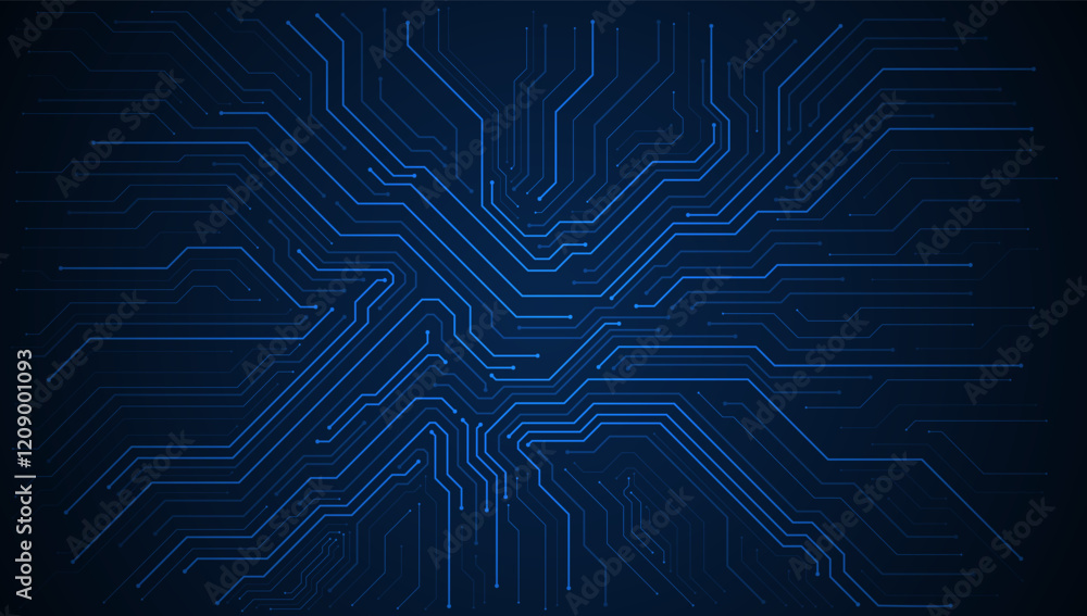 Poster circuit board. technology background. central computer processors cpu concept. motherboard digital c
