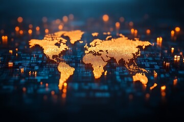 Global network connection concept.