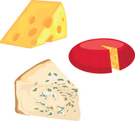 Cheese illustration vector pack