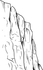 edge cliff sketch drawing
