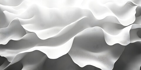 Fototapeta premium Abstract grayscale fabric waves.