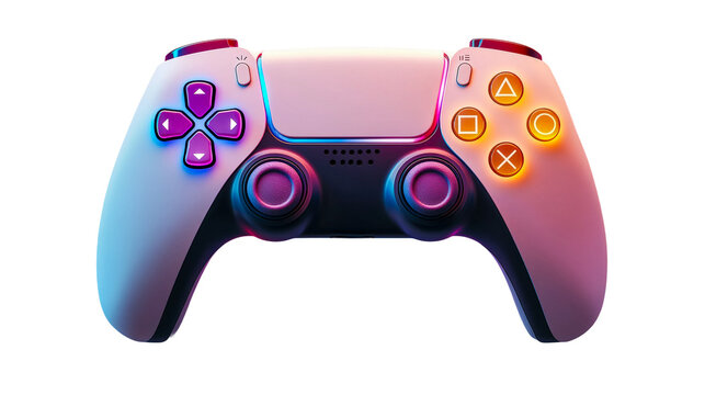 New gaming controller design enhances user experience and connectivity with advanced features isolated on transparent background