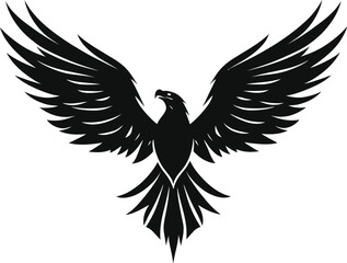 Obraz premium Eagle in cartoon, doodle style . Image for t-shirt, web, mobile apps and ui. Isolated 2d vector illustration in logo, icon, sketch style, Eps 10, black and white, Parrot silhouette. Parrot vector desi