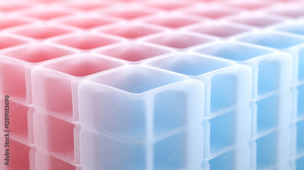 Aufkleber abstract background of colorful ice cubes in red and blue tones suitable for creative projects and d