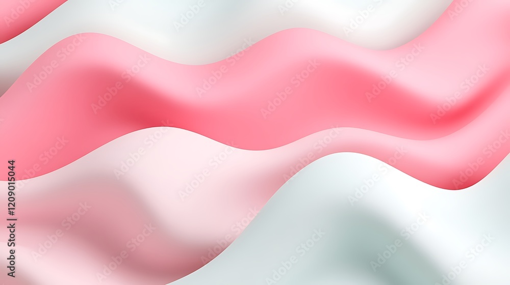 Poster abstract flowing textures in soft pink and white tones for background design and visual projects