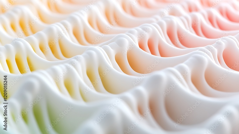 Poster abstract flowing texture with soft colors and gentle waves in a minimalist pattern design for creati