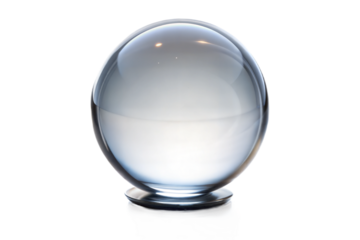 Glass sphere on a black background