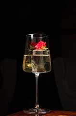 white wine on the table