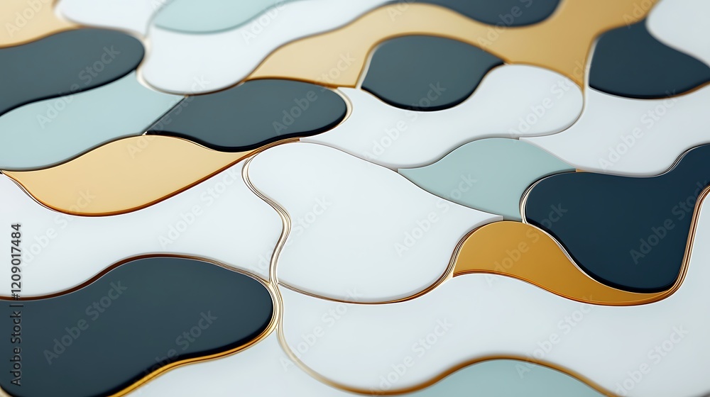 Poster abstract surface with colorful wavy patterns in light and dark tones for modern design concepts