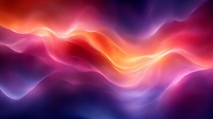 Obraz premium Abstract vibrant waves of light, energy, and color.