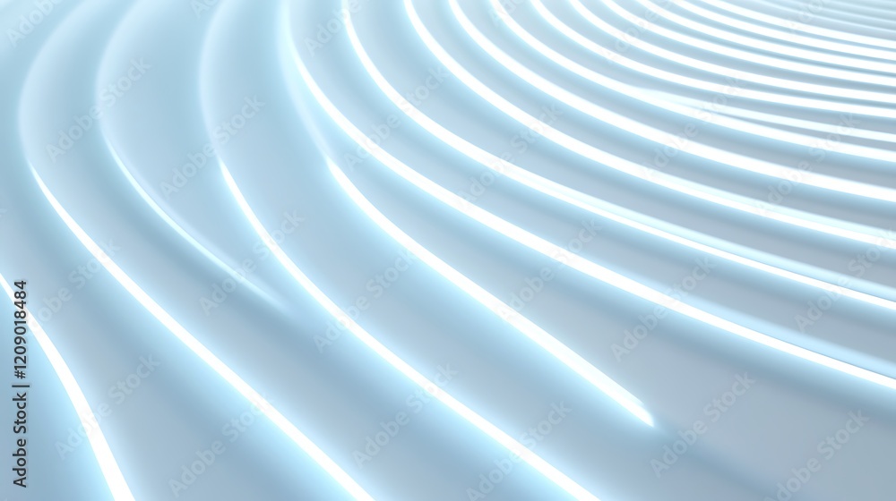 Poster abstract waves with soft light patterns creating modern artistic background for design and visual pr