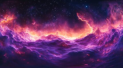 Obraz premium 360 degree equirectangular panorama of a nebula background