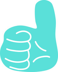 Thumbs Up Hand Gesture Illustration