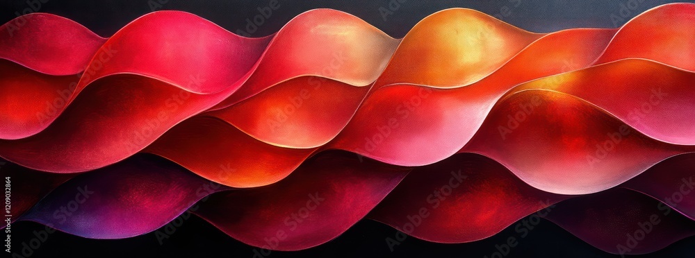 Poster red abstract geometric background design with layered shapes and textures for modern art business te