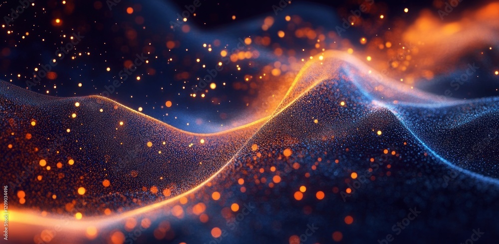 Poster cosmic galaxy swirl abstract art with vibrant colors and dynamic movement