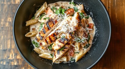 Creamy Grilled Chicken Pasta