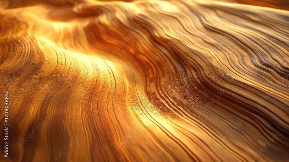 Poster warm and inviting natural wooden texture with intricate grain patterns and smooth flowing lines in a
